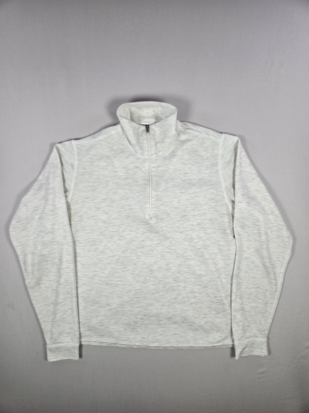 VTG Patagonia Capilene 1/4 Zip Pullover XS Gray Space Dye Made in USA